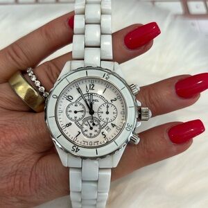 Fake Chanel white watch